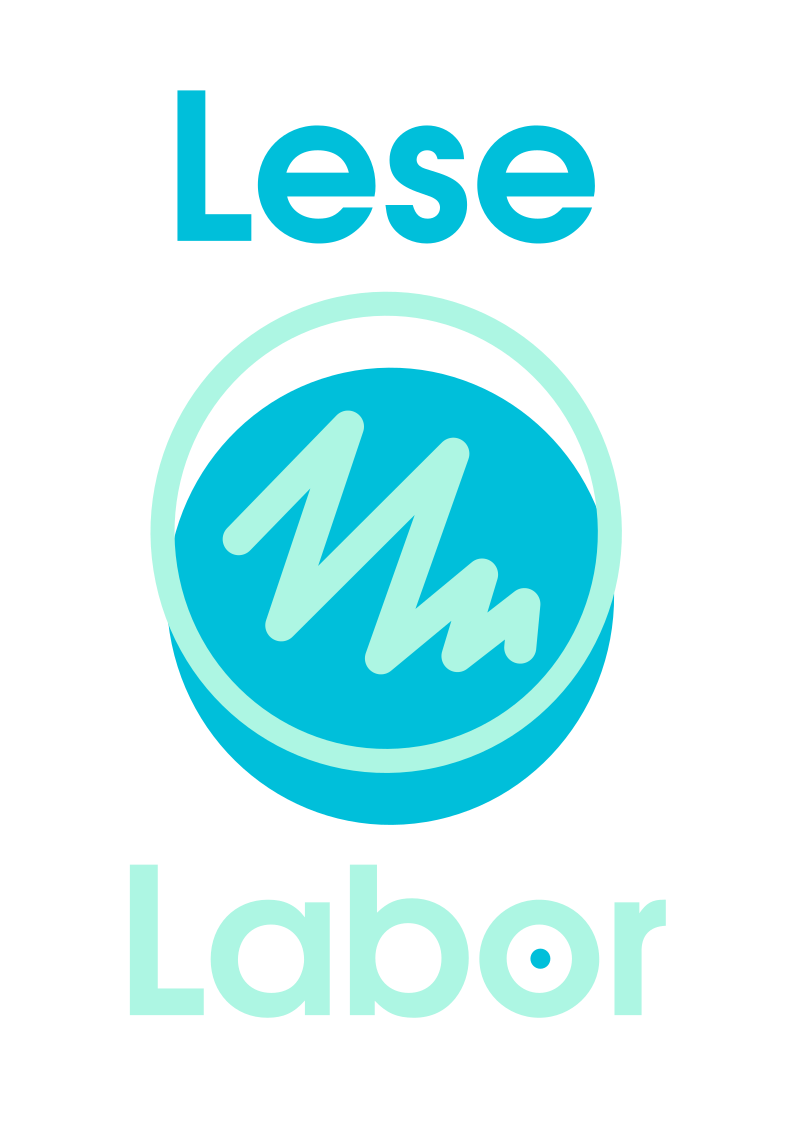 Leselabor Logo, Petrischale mit Bakterienkultur.